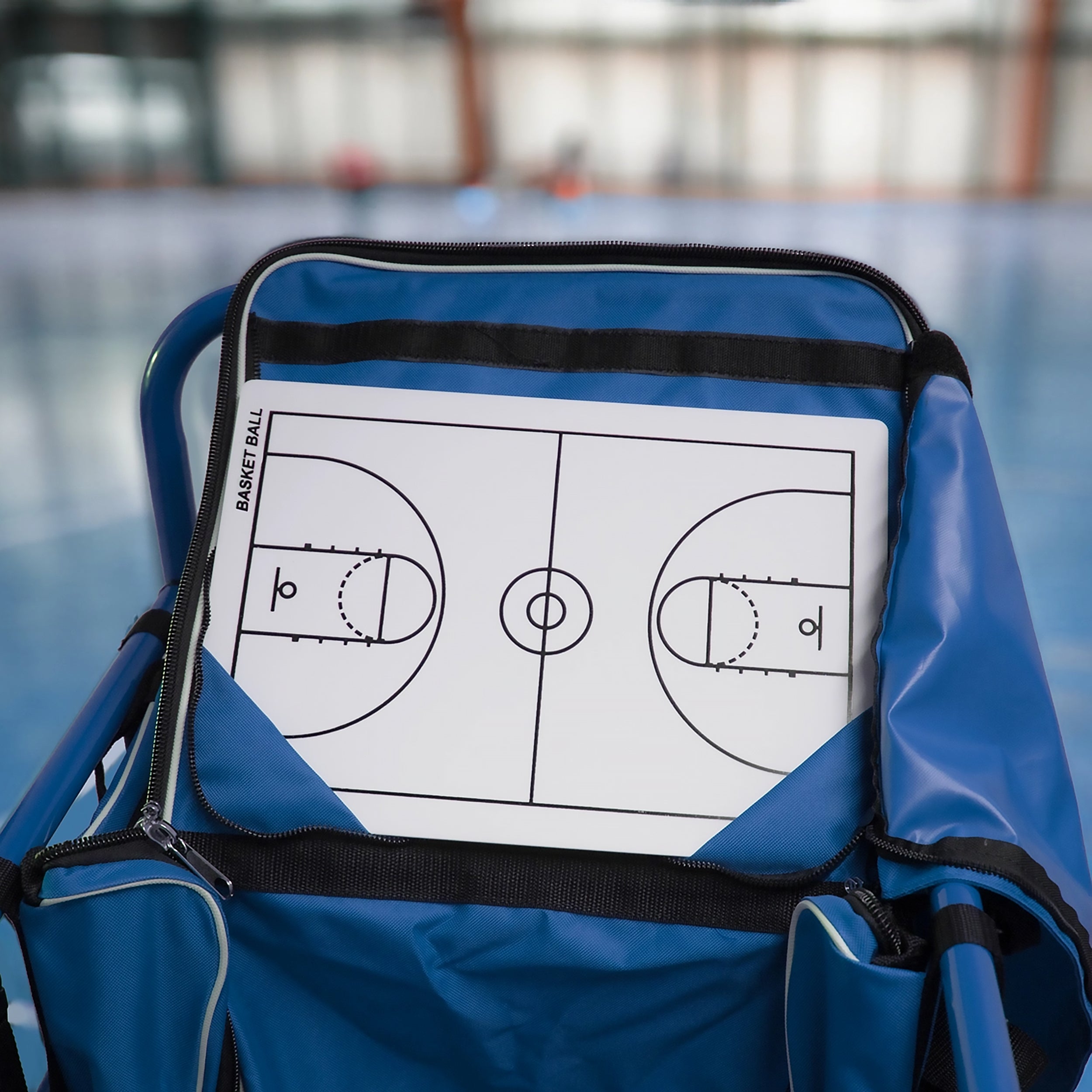 Basketball Equipment Cart with Bib Storage Bag