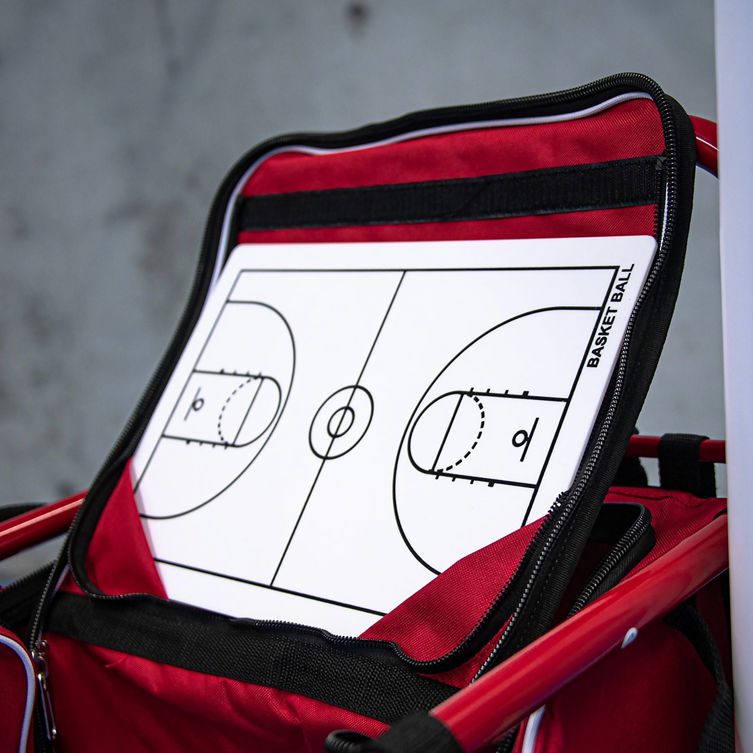 Basketball Equipment Cart with Bib Storage Bag