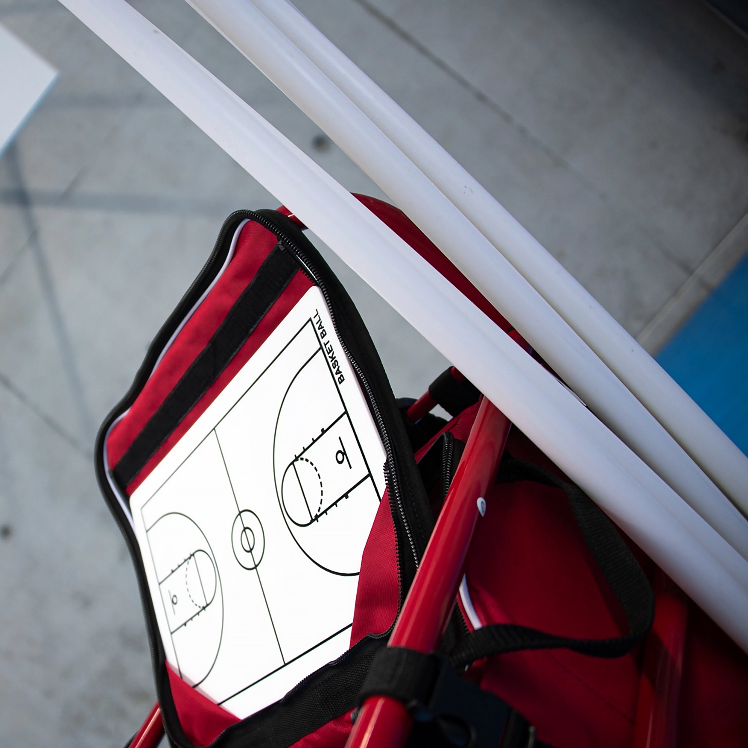 Basketball Equipment Cart with Bib Storage Bag
