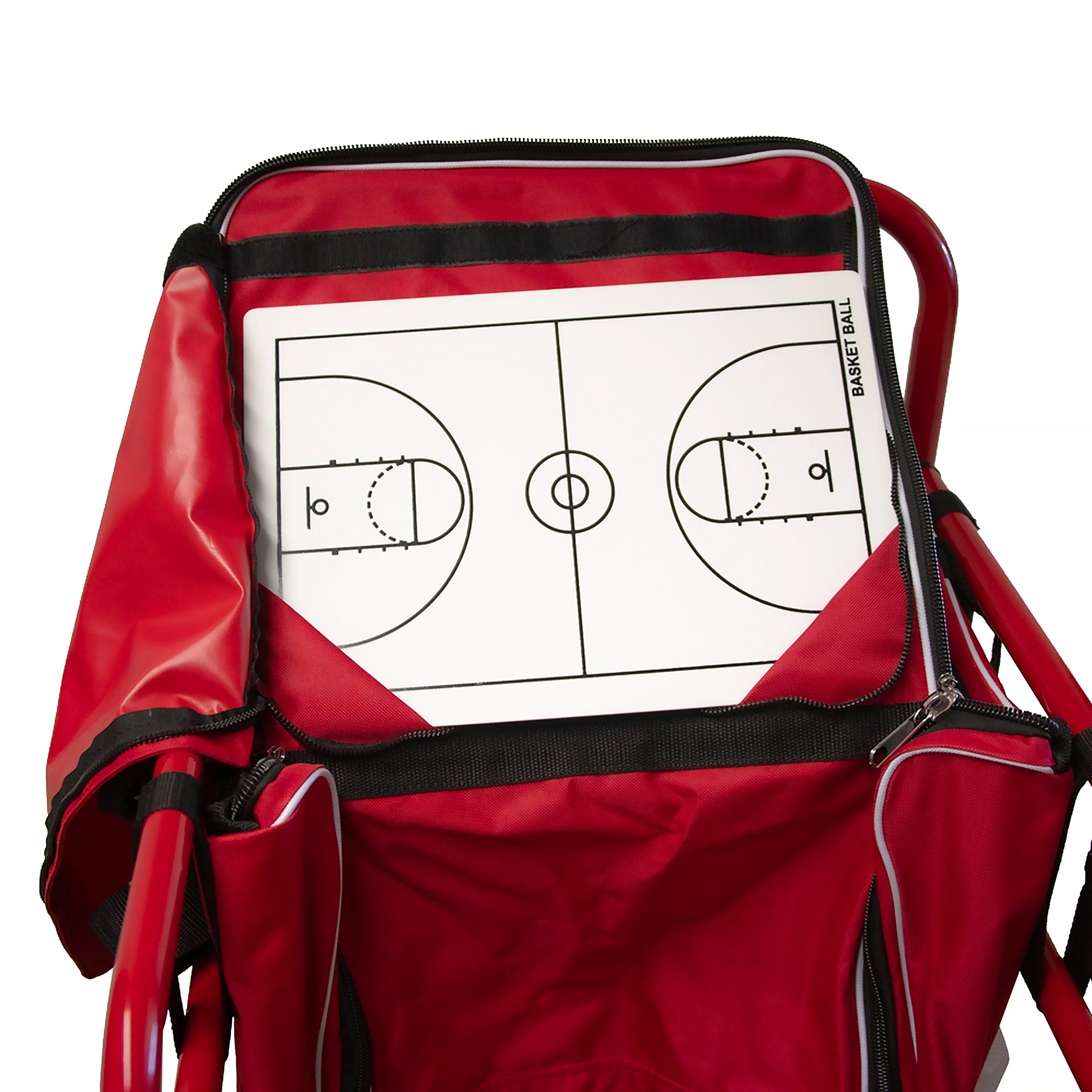 Basketball Equipment Cart with Bib Storage Bag