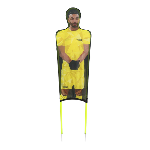 Set mit 3 flexiblen Schaufensterpuppen aus bedrucktem Polyester, 180 cm – Gelb