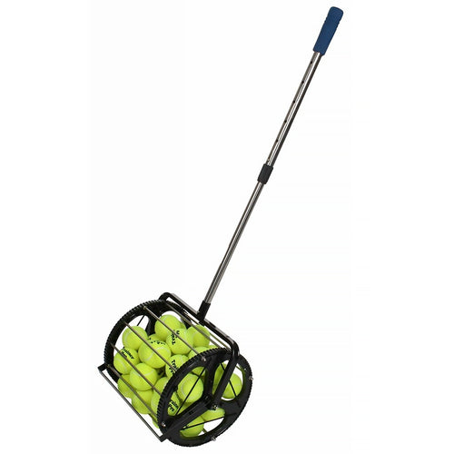 Tennis ball collector for up to 50 balls