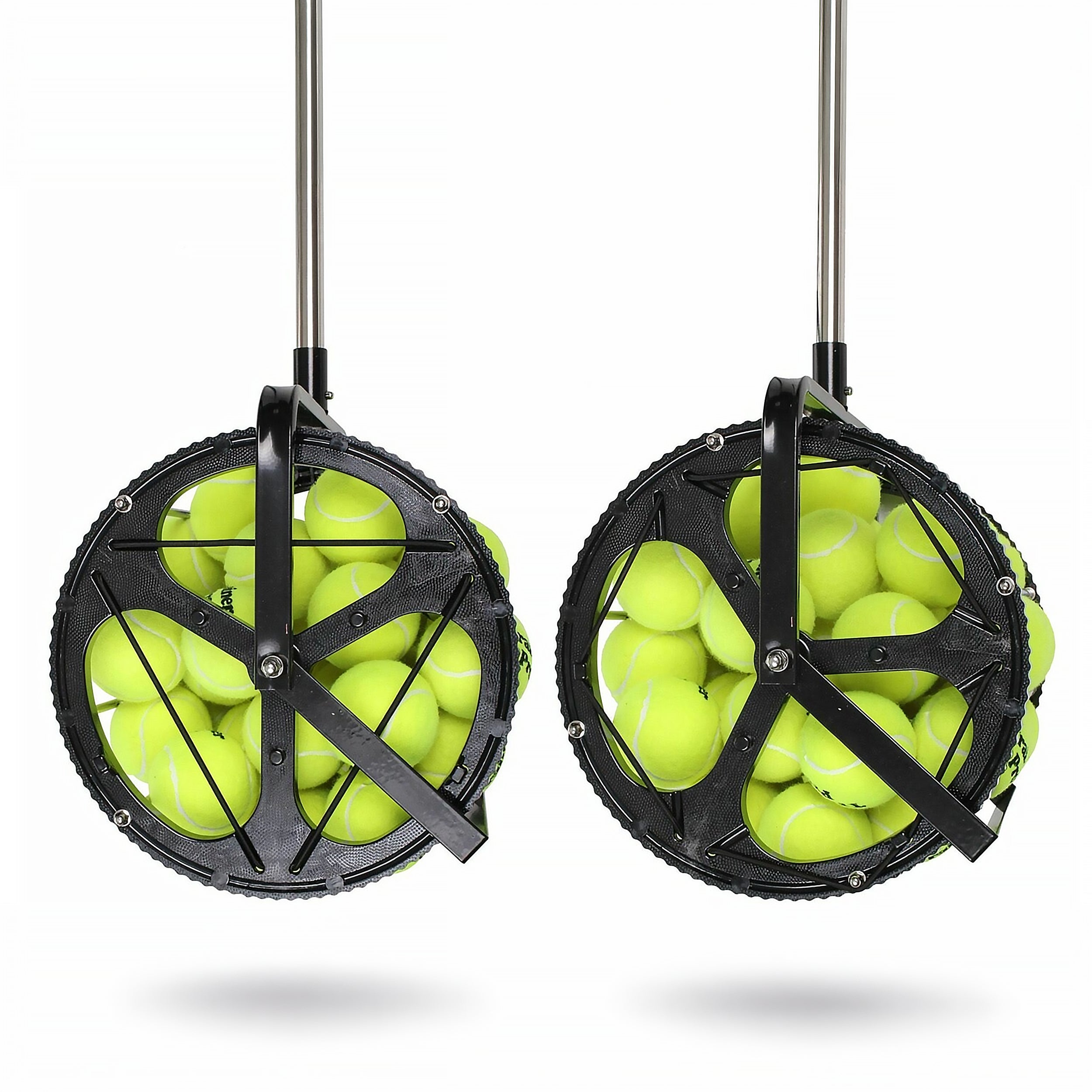 Tennis ball collector for up to 50 balls