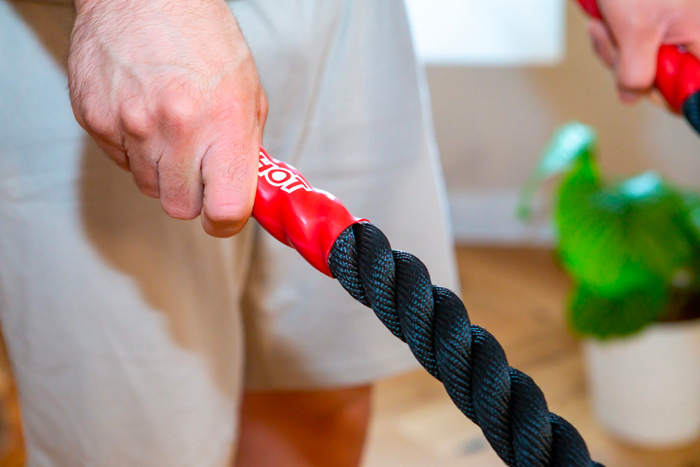 Battle rope - 9m x 0.038m with anchoring kit