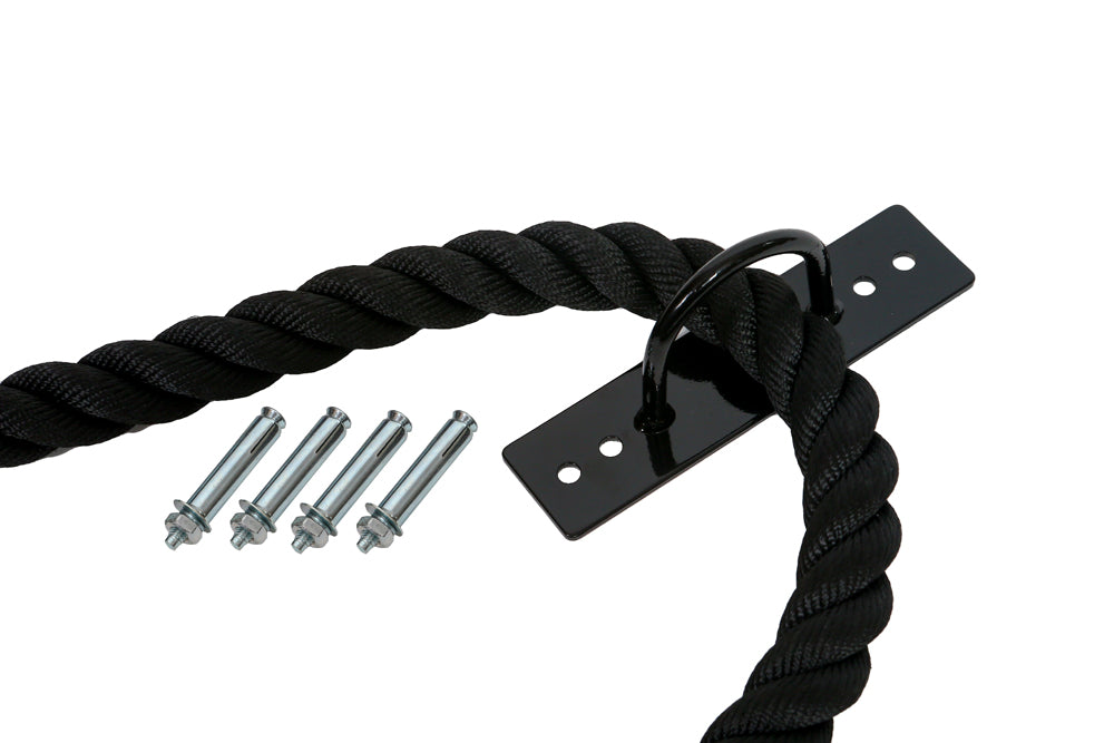 Battle rope - 9m x 0.038m with anchoring kit