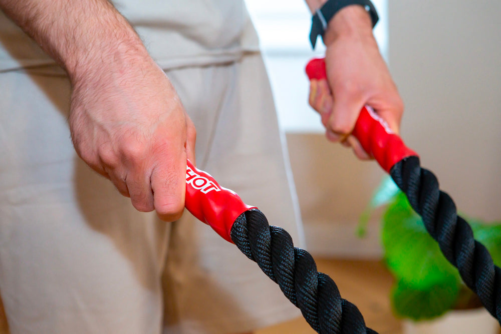 Battle rope - 9m x 0.038m with anchoring kit