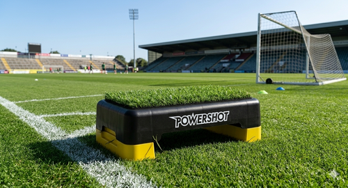 Step with synthetic turf - 45cm x 28cm x 10cm