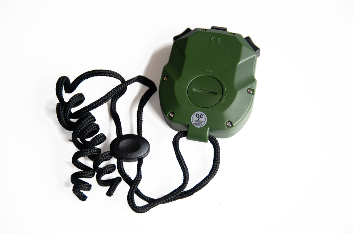 Die Stoppuhr speichert bis zu 60 Runden.