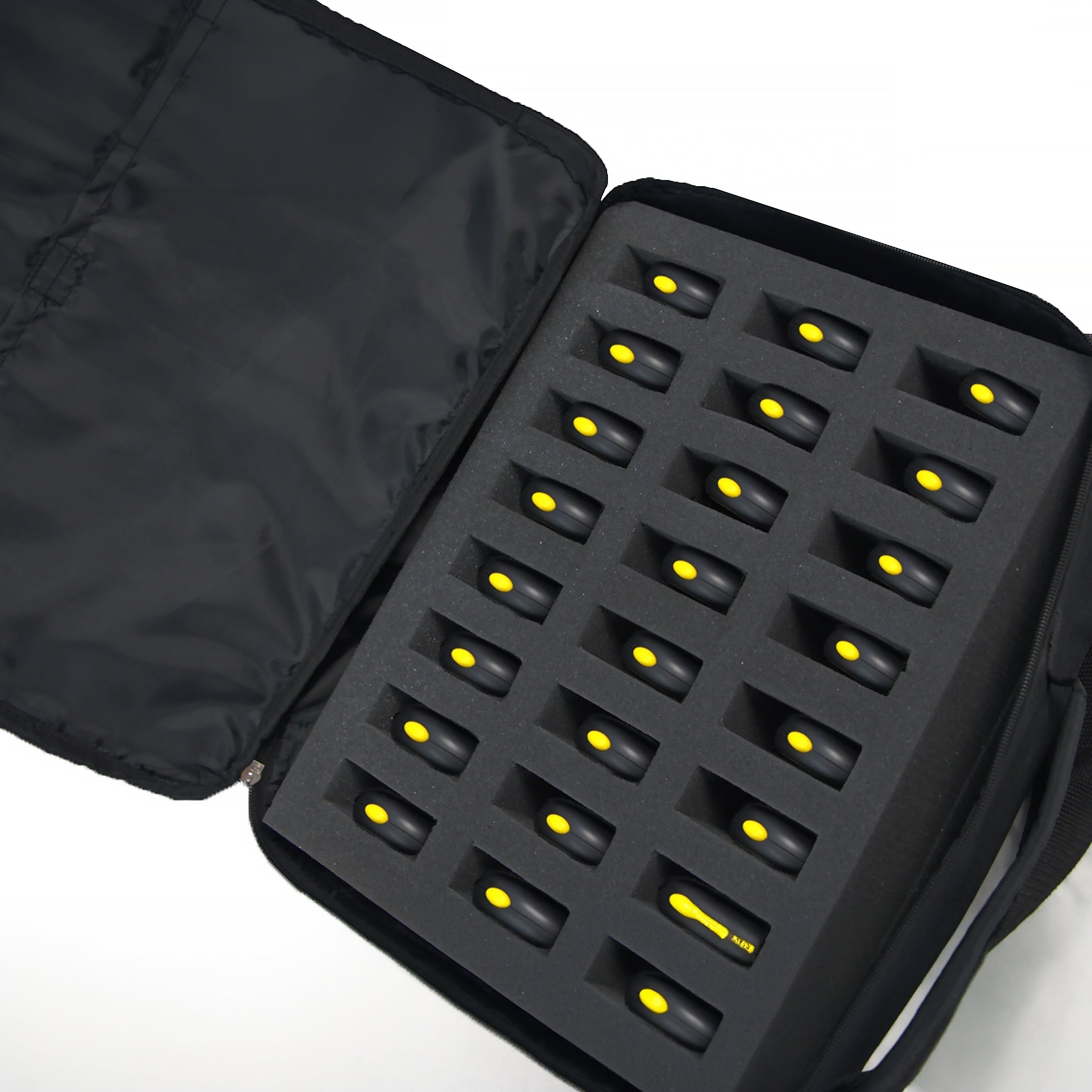 Set of 24 stopwatches with carrying bag