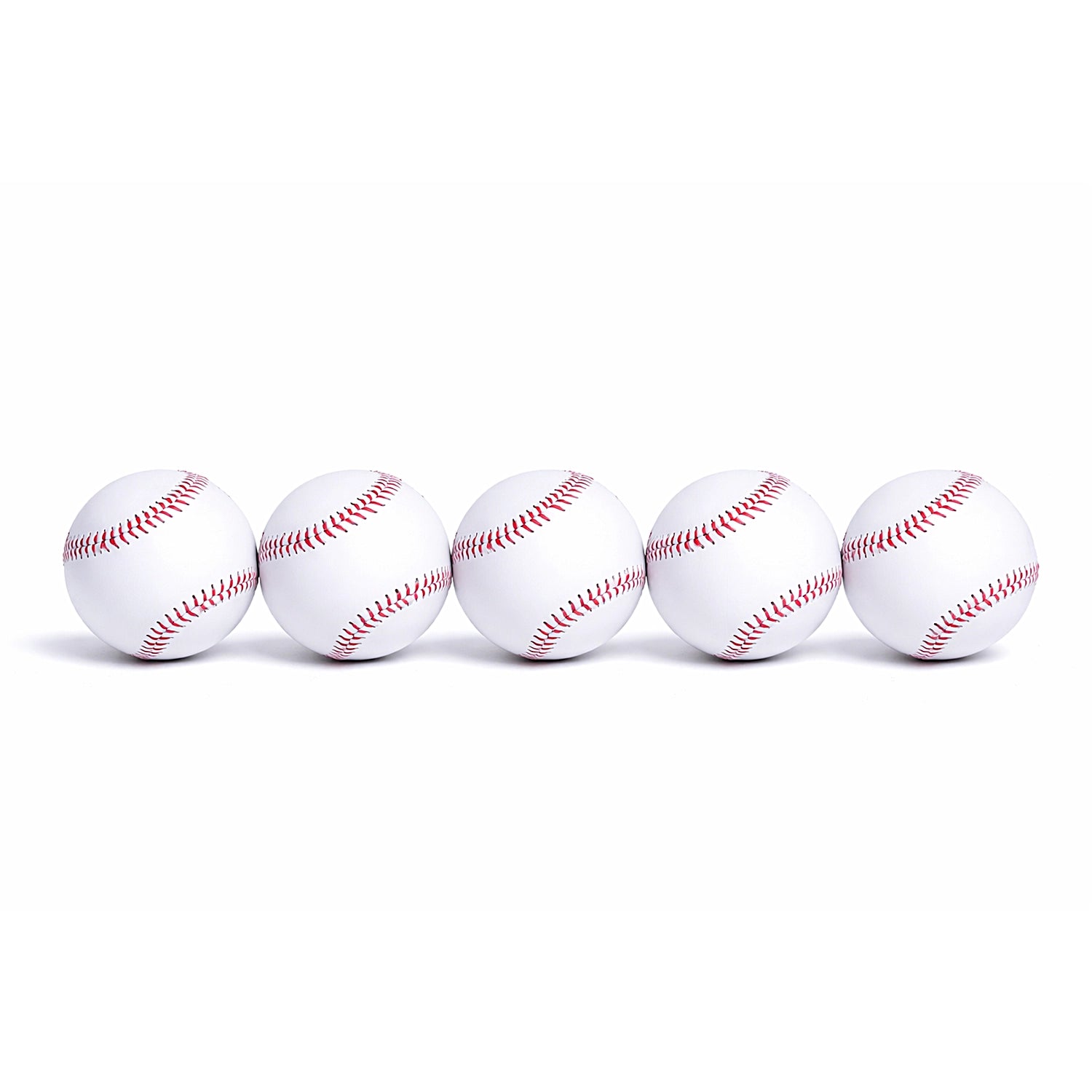 Set of 5 Durable Training Baseballs – 7.2cm