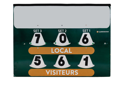 Scoreboard with advertising space