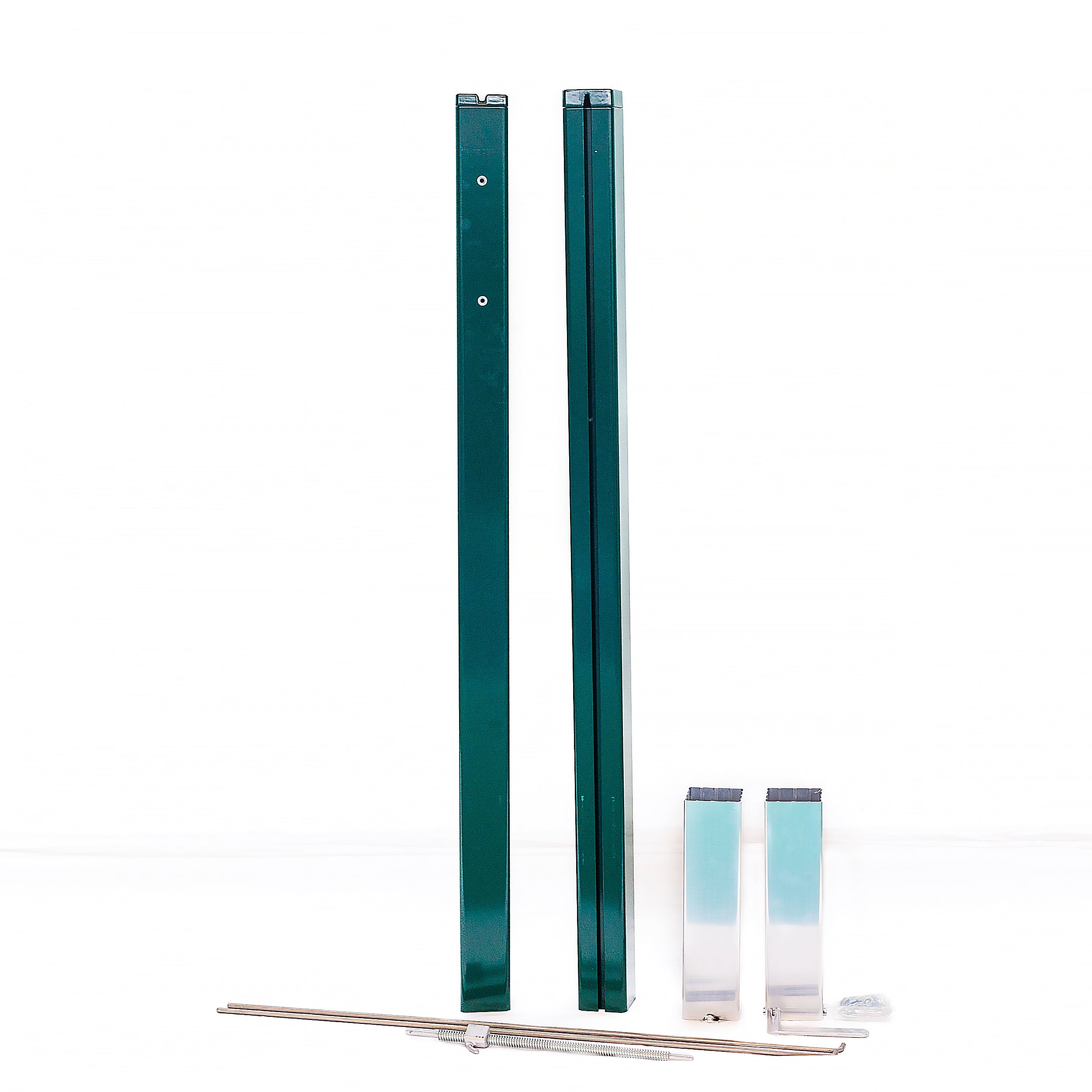 Socketed square tennis posts - 80mm x 80mm