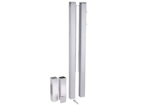 Socketed Square Tennis Posts – 80mm - Aluminium