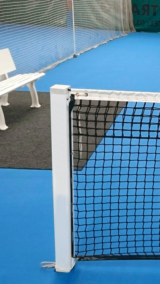 Socketed square tennis posts - 80mm x 80mm