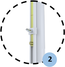 Steel volleyball posts competition - 90mm diameter with sleeves