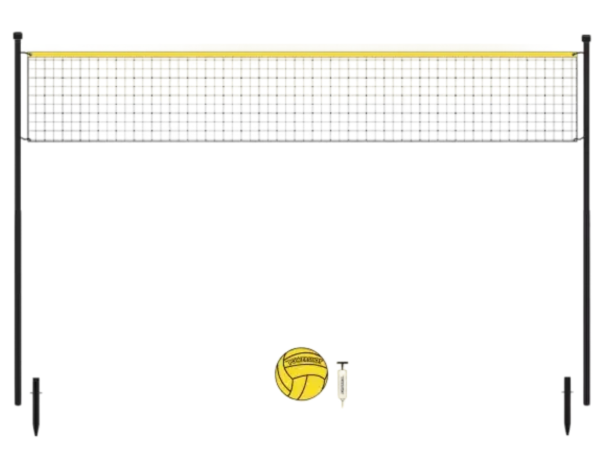 Volleyball set 6m with posts, net, ball and pump