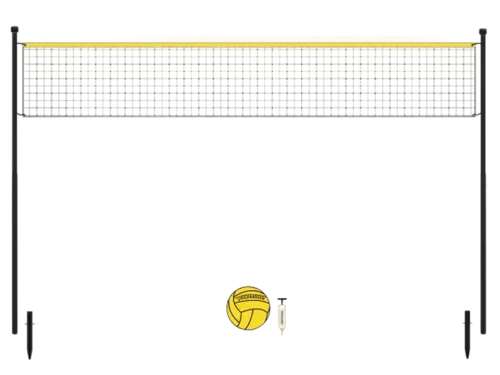 Volleyball set 6m with posts, net, ball and pump