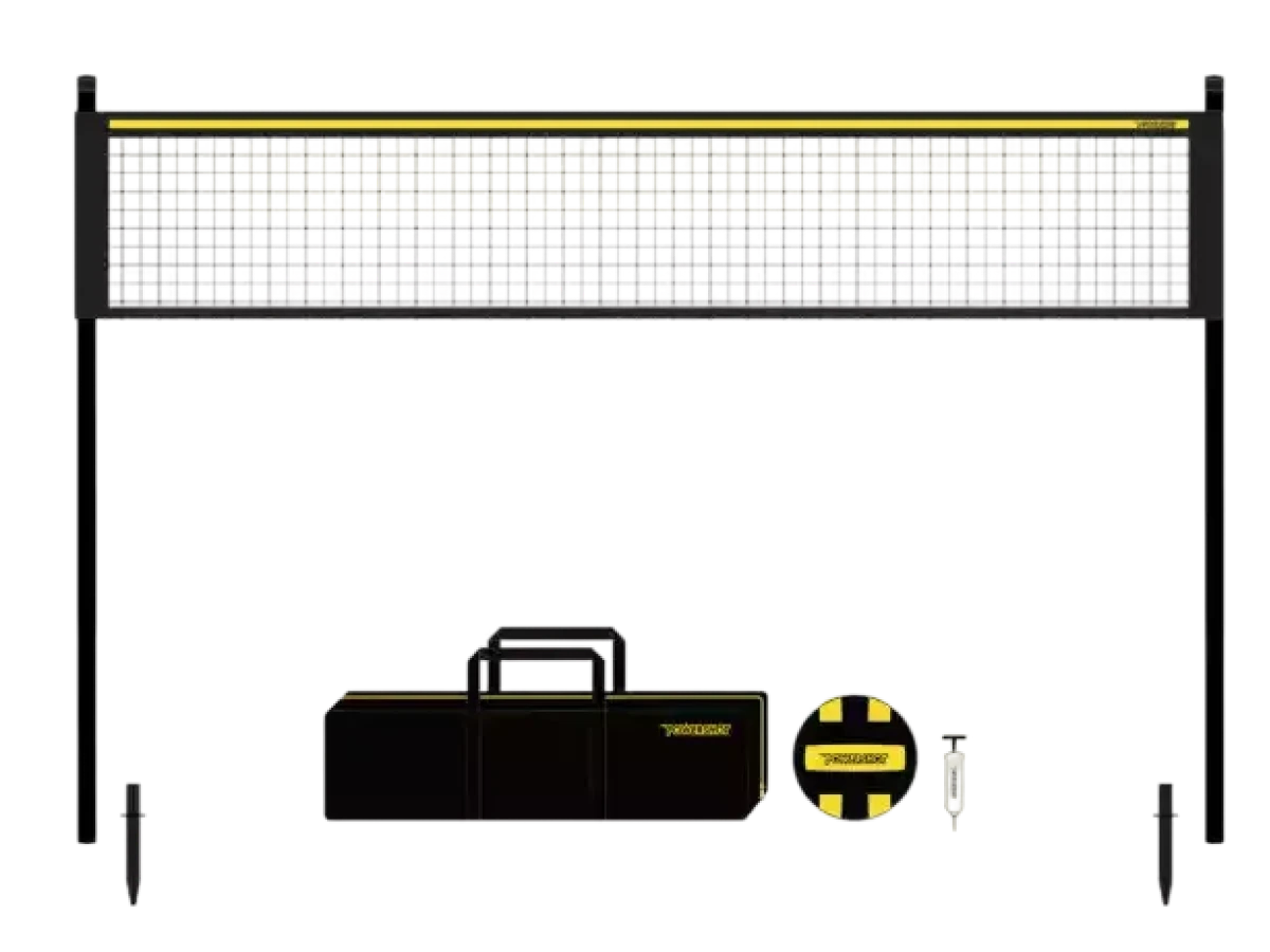 Volleyball set 9.14m with posts, bag, net, ball and pump