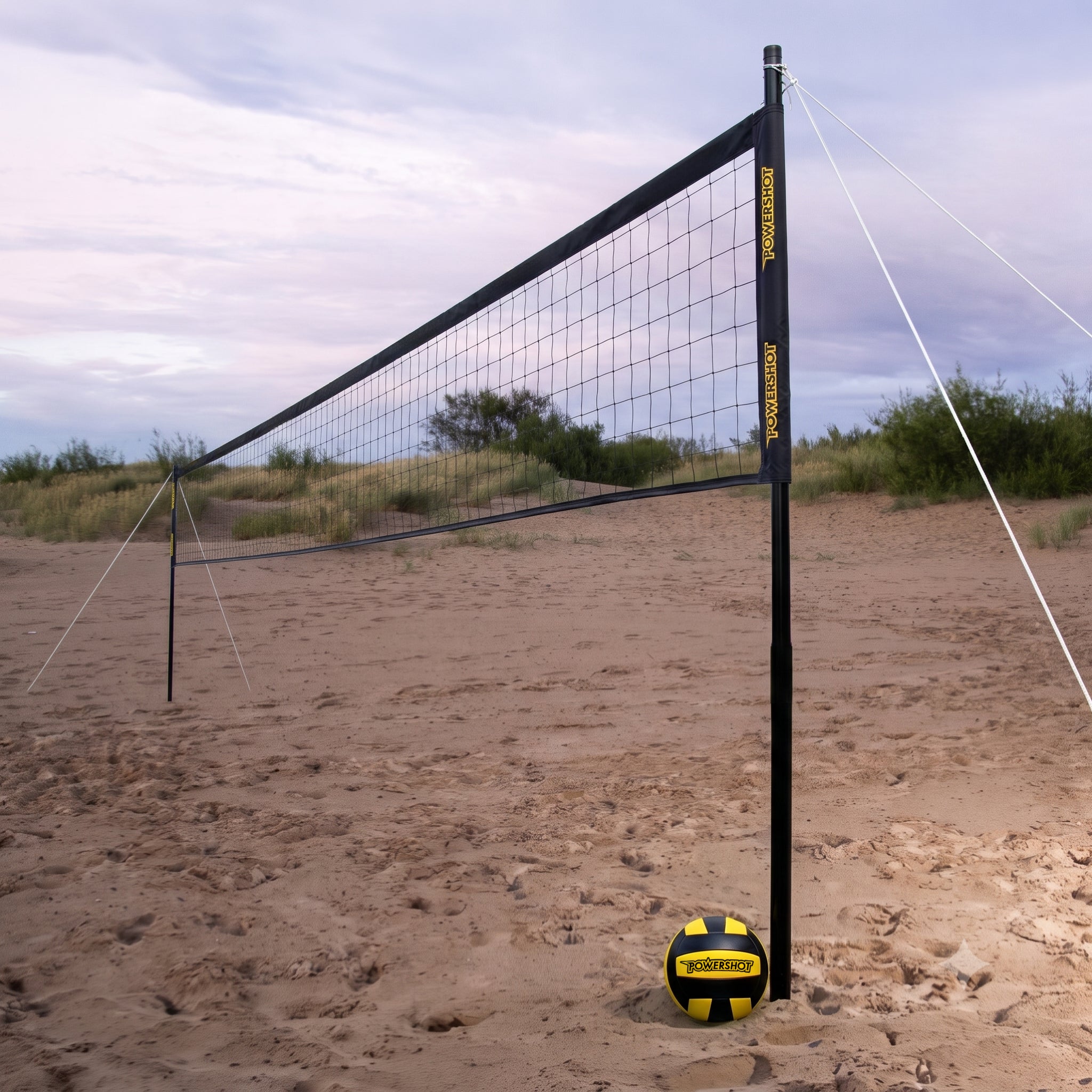 Volleyball set 9.14m with posts, bag, net, ball and pump