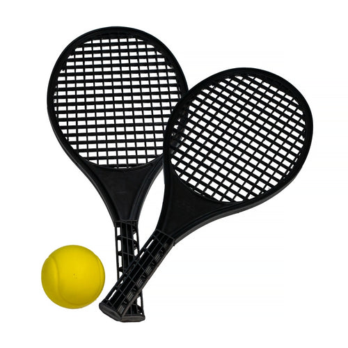 Children's tennis set with 41cm rackets and carry net