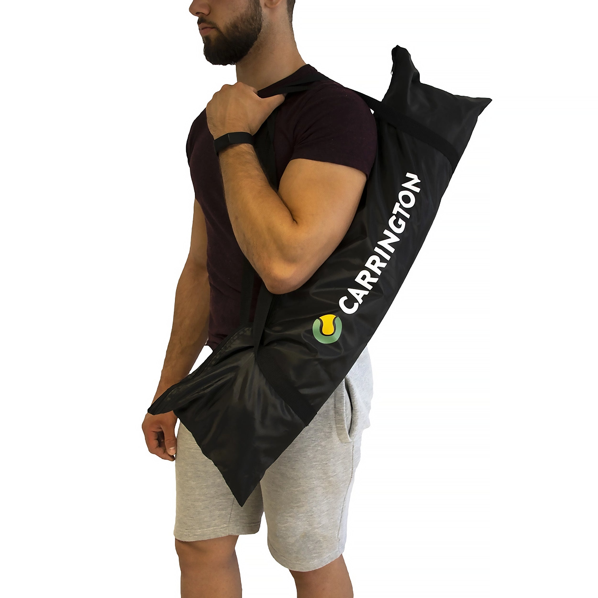 Tennis posts and net with carrying bag - 6m