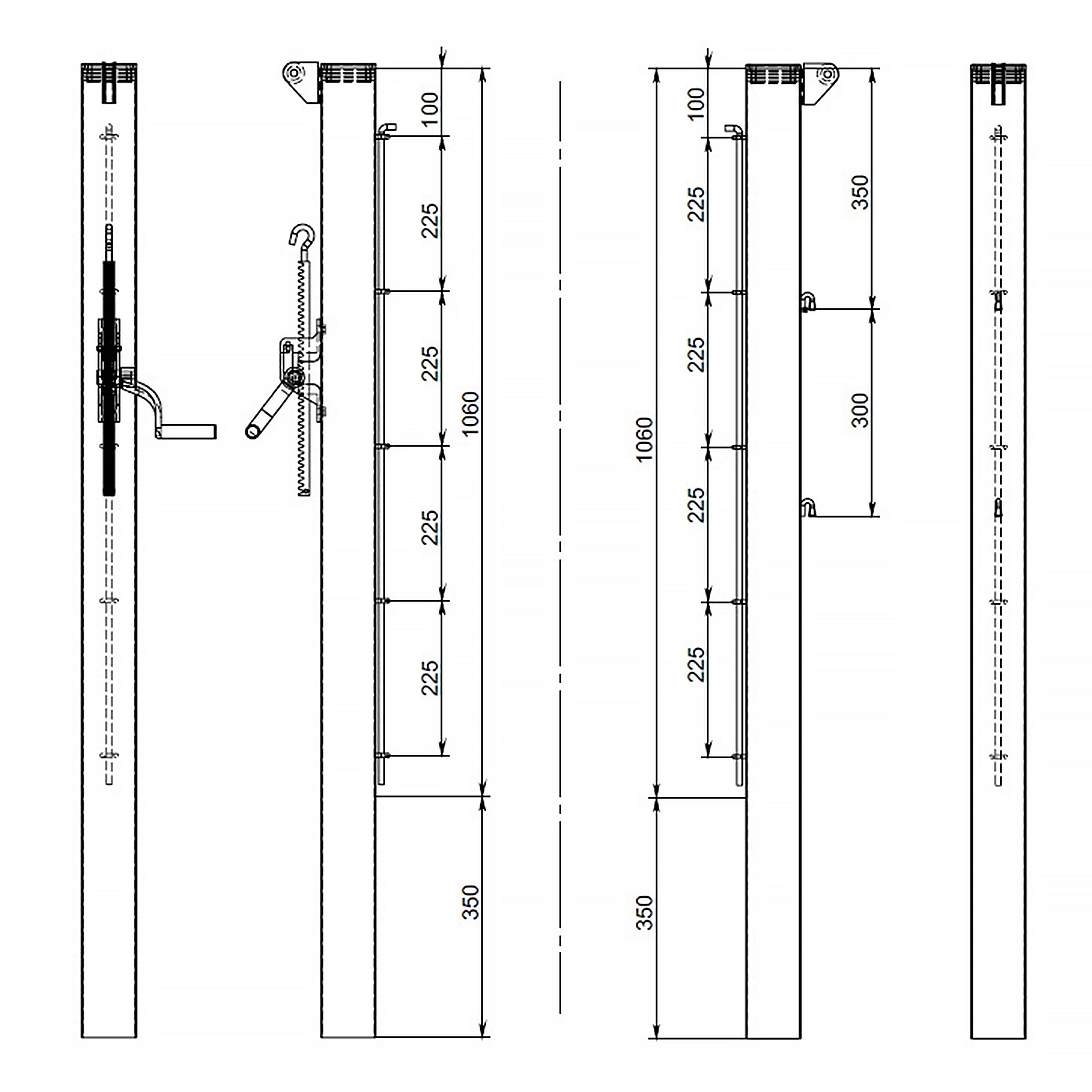 Pair of square tennis posts with steel sheaths - 80mm x 80mm