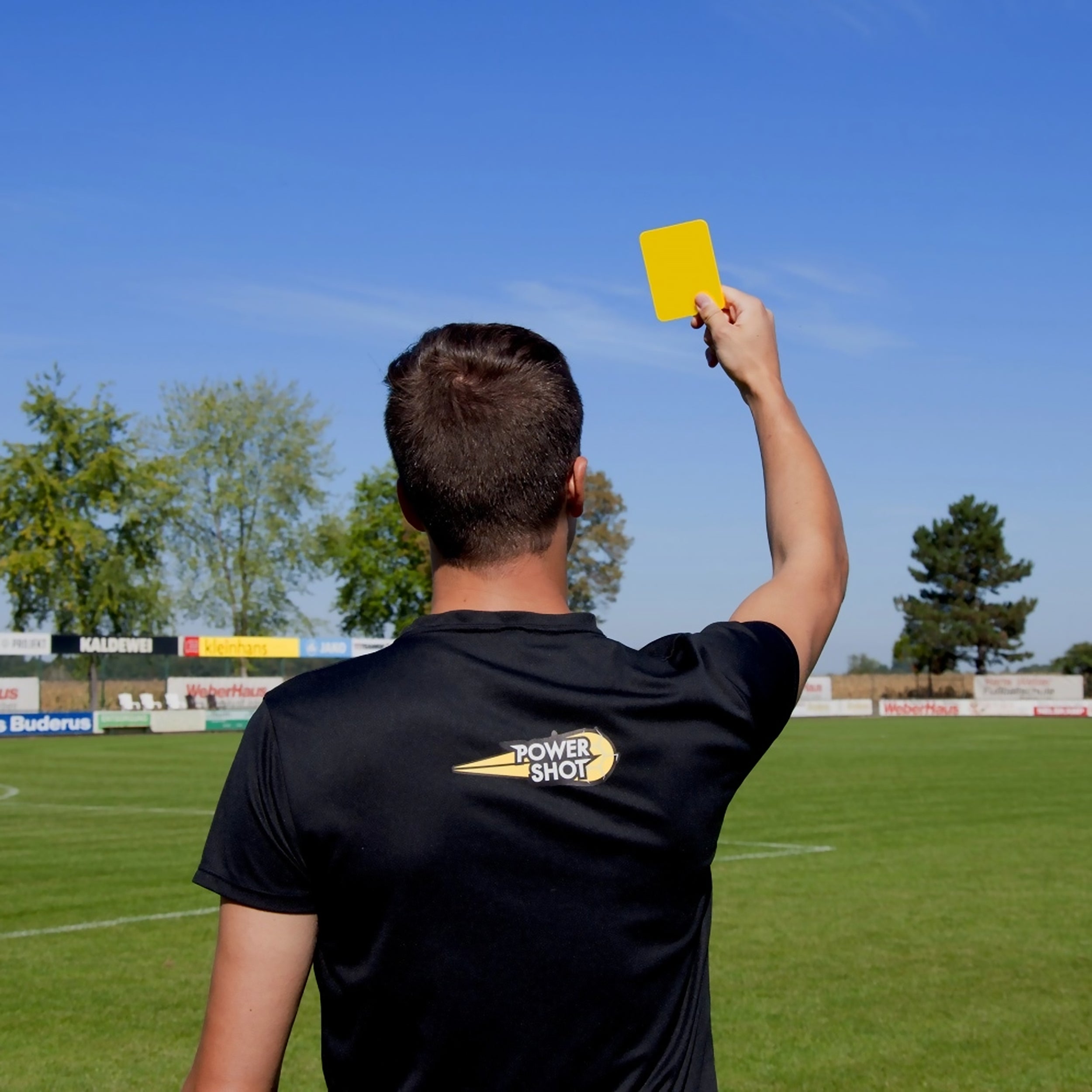 Pair of referee cards yellow and red