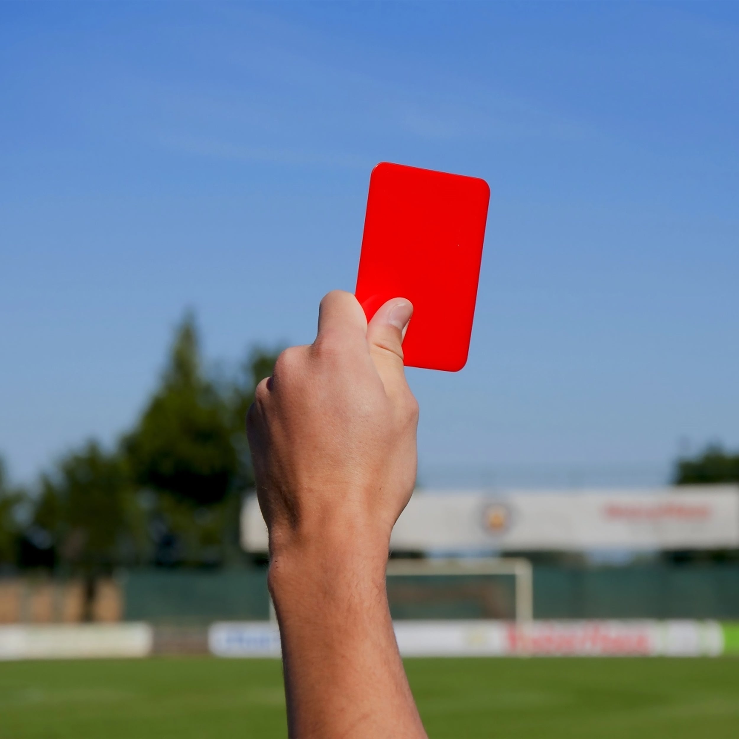 Pair of referee cards yellow and red