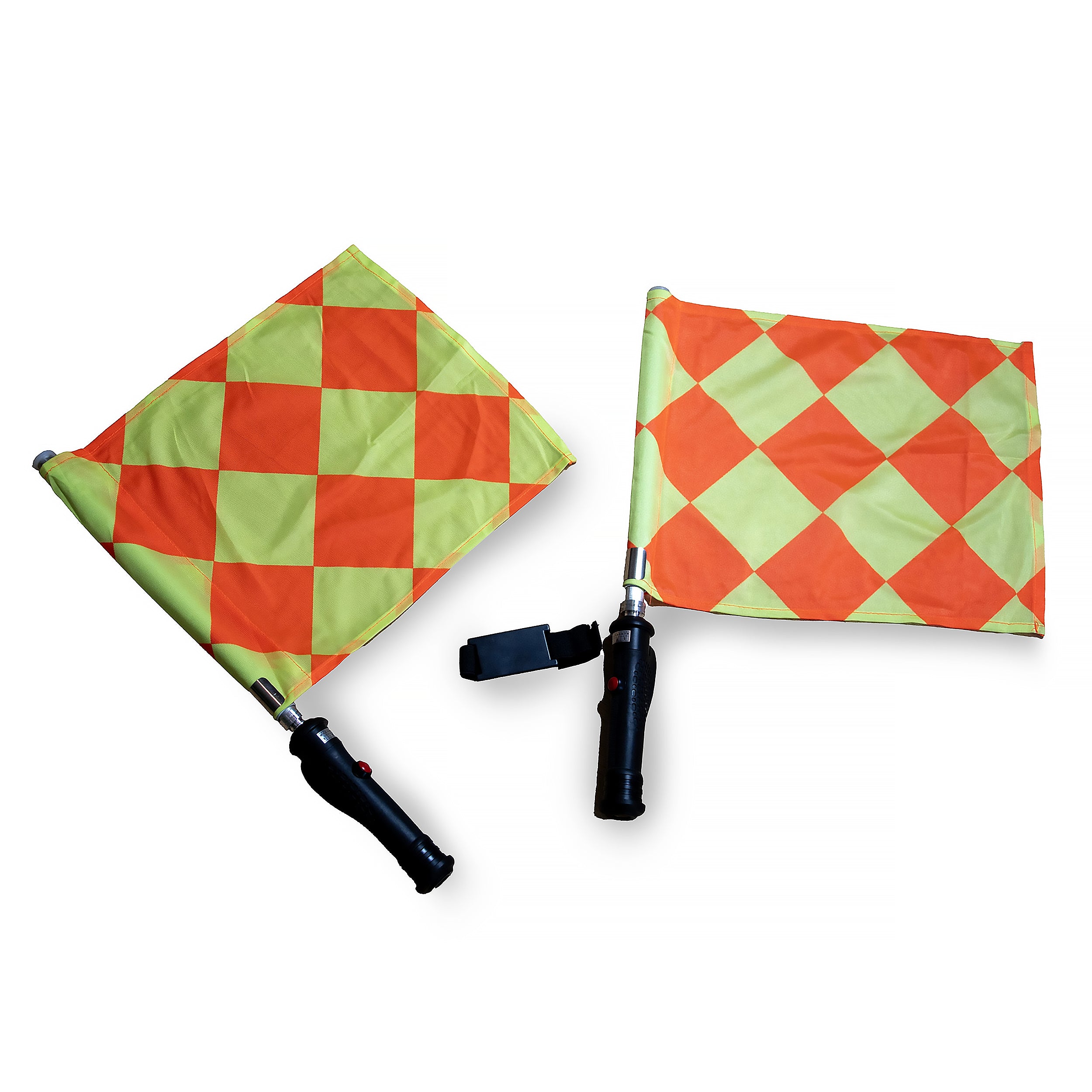 Pair of electronic flags for referees