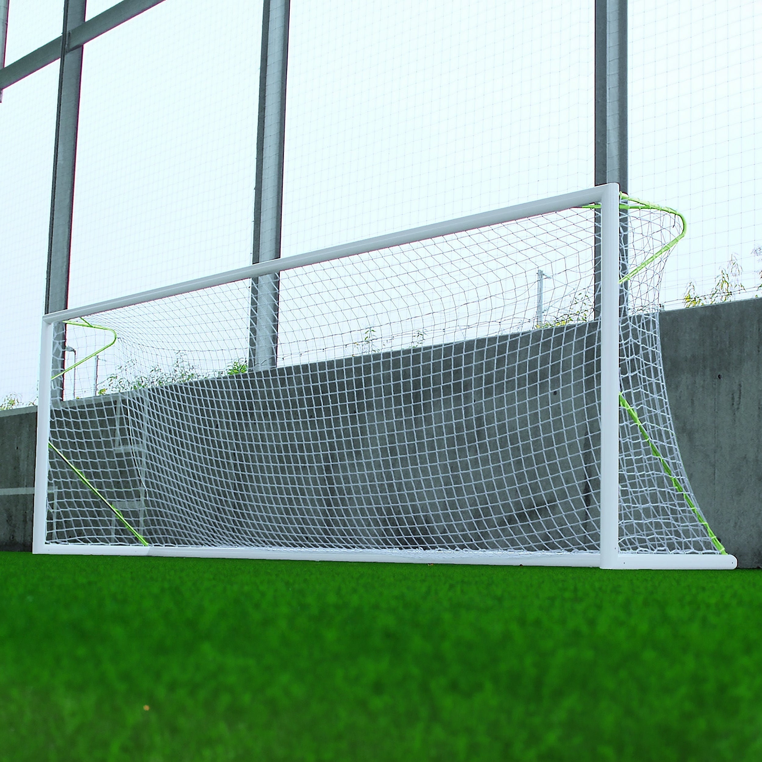 8 a side football goal transportable aluminium - 6 m x 2.1 m Ø80 mm Powershot