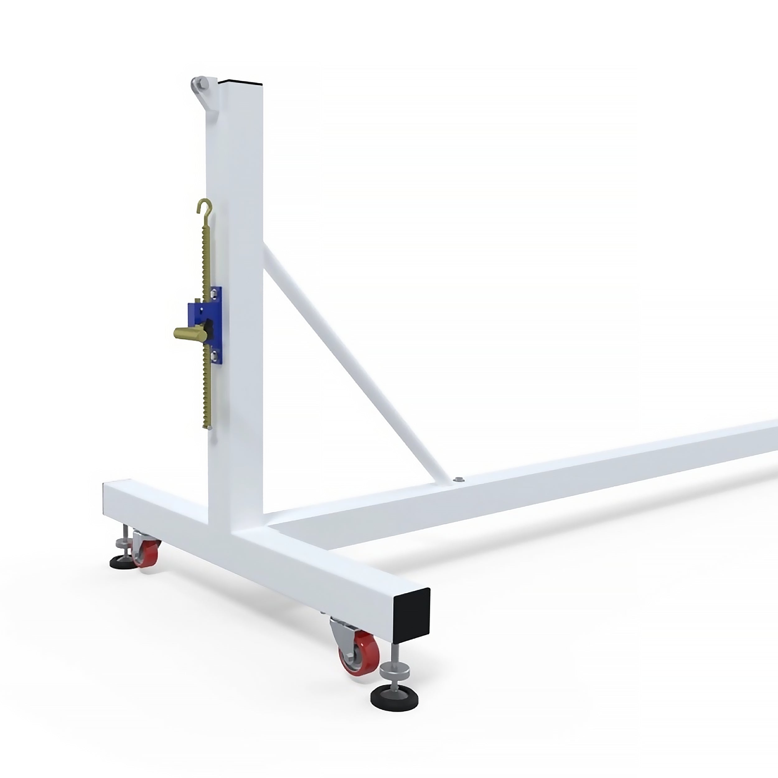 Transportable galvanized steel tennis posts - 80 mm x 80 mm