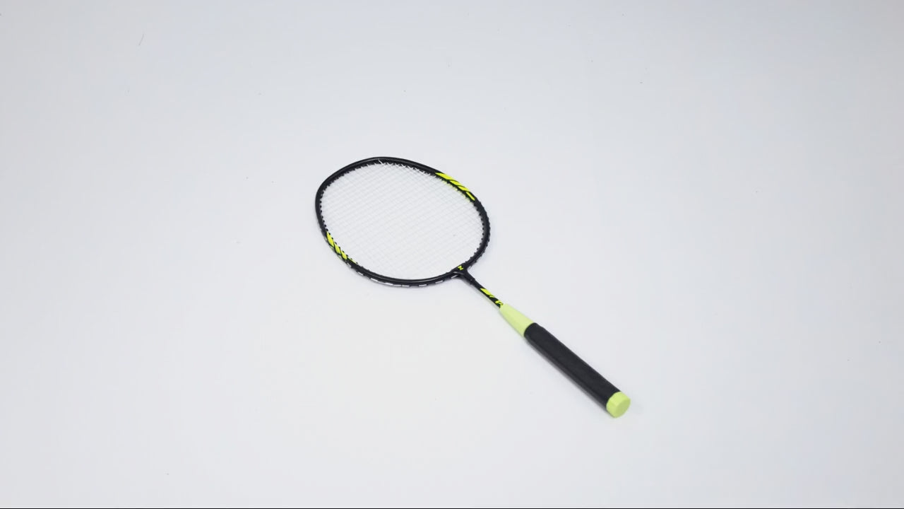 Height adjustable badminton racket - 52.5cm to 66cm