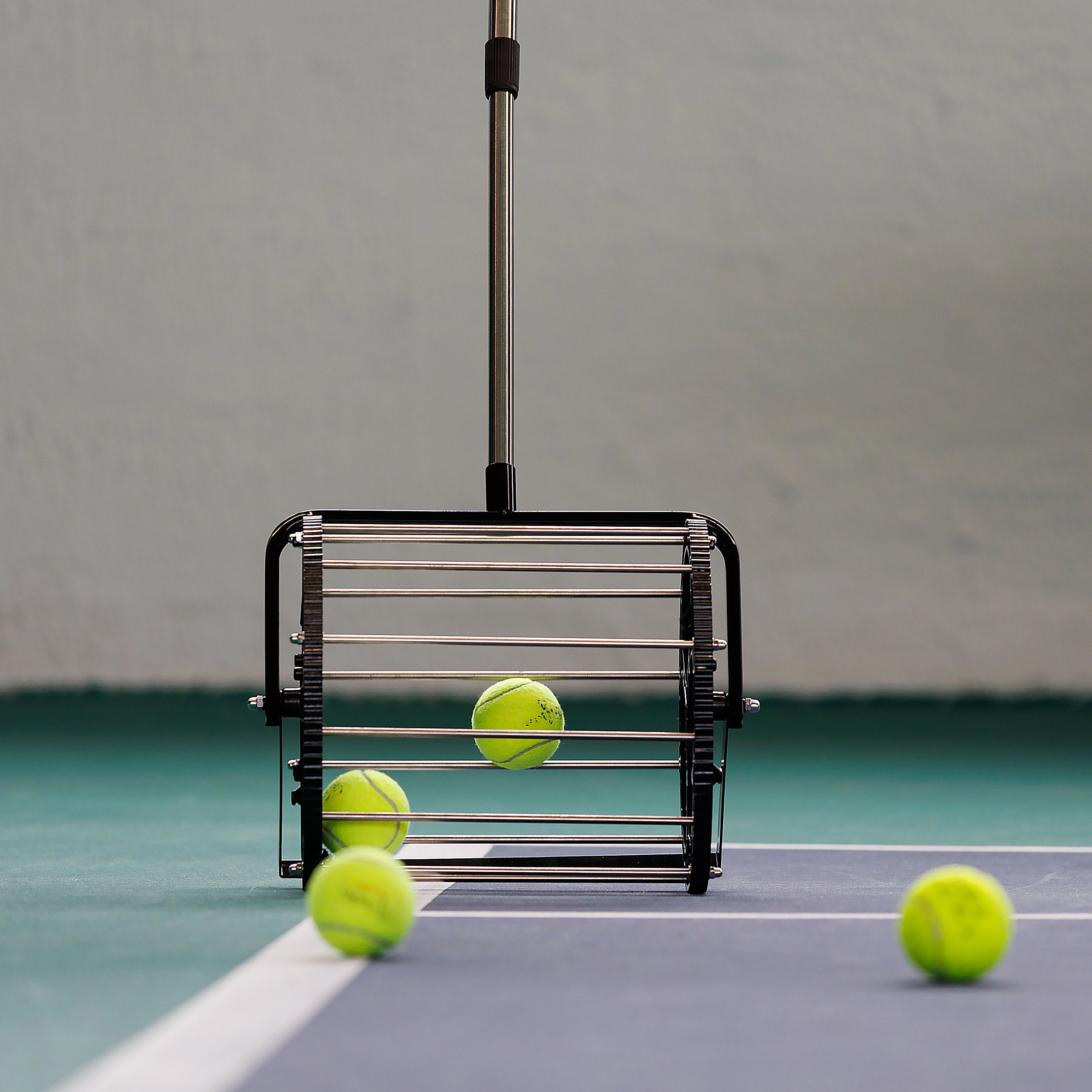 Tennis ball collector for up to 50 balls