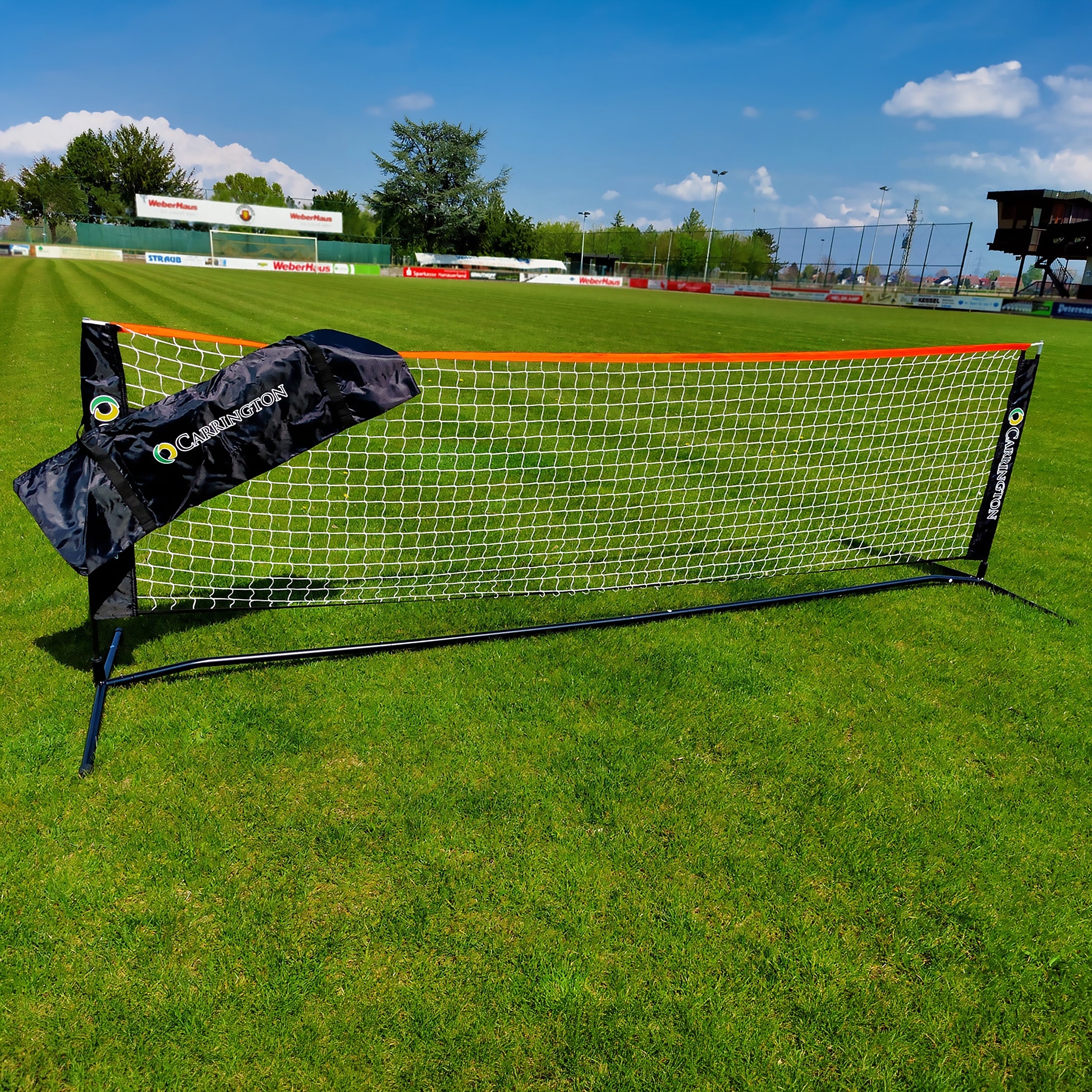 Tennis posts and net with carrying bag - 6m